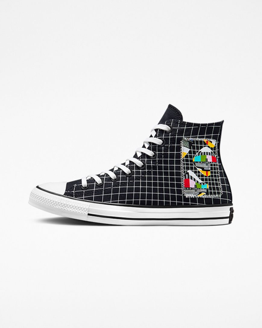 Women's Converse Chuck Taylor All Star Color Grid High Top Shoes White / Multicolor / Brown | AU 83946O